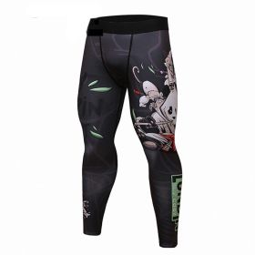 Fitness Anti Wear Long Sleeved Fitness Tight Fitting Clothes (Option: Trousers-XL)
