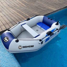Rubber Boat Thickened Hard Bottom Motor Inflatable Boat Kayak Bare Boat (Option: Set1)