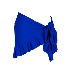 Single-shoulder Suspender Tube Top One-piece Swimsuit Women's Two-piece Suit (Option: Only Free Size Skirt Blue-Free Size)
