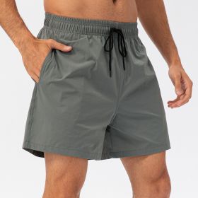 Loose Fitness Casual Running Shorts (Option: Gray-S)