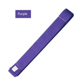 Simple Solid Color Taekwondo Belt Ribbon (Option: Purple Belt-220cm)