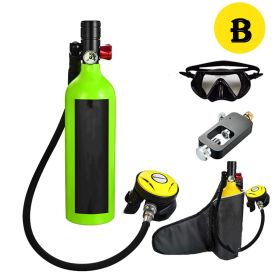 Diving Gas Cylinders Swimming Supplies Breathing Apparatus (Option: Green-Style B)