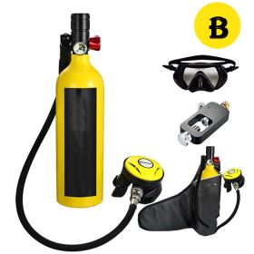 Diving Gas Cylinders Swimming Supplies Breathing Apparatus (Option: Yellow-Style B)