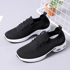 Women's Fashion Soft Bottom Casual Non-slip Sneaker (Option: 2199 Black-37)