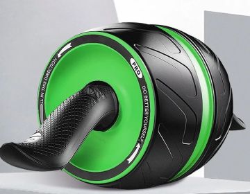 Automatic Rebound Abs Trainer Mute Abs Wheel Roller (Option: Giant ship-Green)