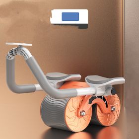 Beginner's Automatic Rebound Belly Wheel Fitness Equipment (Option: Upgrade smart orange)