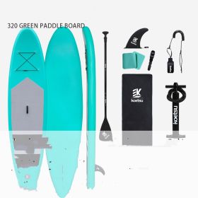 Paddleboard Standing Paddleboard Beginner Surfboard Water Ski Inflatable Paddle Board (Option: 3.2M green-Plain grout)