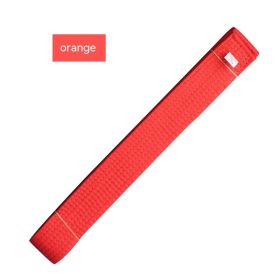 Simple Solid Color Taekwondo Belt Ribbon (Option: Orange Belt-220cm)