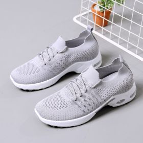 Women's Fashion Soft Bottom Casual Non-slip Sneaker (Option: 2199 Gray-41)