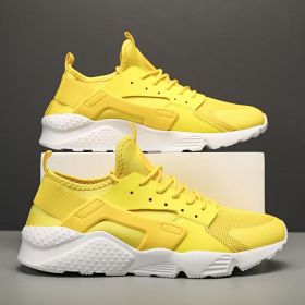 Men's Fashion Low Top Casual Shoes (Option: Yellow-47)