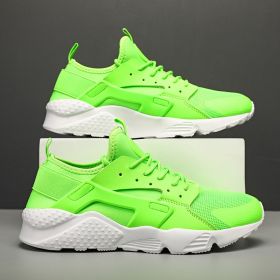 Men's Fashion Low Top Casual Shoes (Option: Green-43)