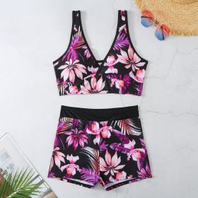 Two-piece Swimsuit Printed Boxer Multi-color Swimsuit (Option: 4 Style-M)