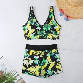 Two-piece Swimsuit Printed Boxer Multi-color Swimsuit (Option: 3 Style-M)
