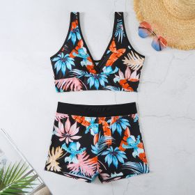 Two-piece Swimsuit Printed Boxer Multi-color Swimsuit (Option: 7 Style-M)
