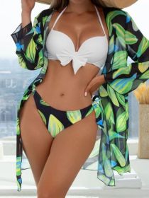 Women's Three-piece Bikini Mesh Split Swimsuit (Option: Figure 1-M)