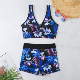 Two-piece Swimsuit Printed Boxer Multi-color Swimsuit (Option: 2 Style-M)