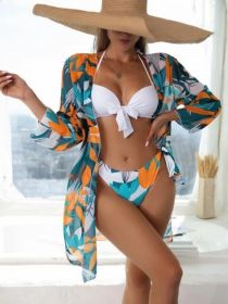Women's Three-piece Bikini Mesh Split Swimsuit (Option: Figure 5-M)