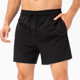 Loose Fitness Casual Running Shorts (Option: Black-L)