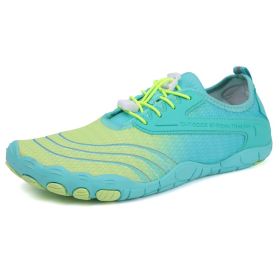 Beach Outdoor Dive Boots Fitness Swimming Cycling Hiking Shoes (Option: Fluorescent Green-41)