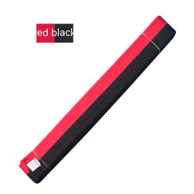 Simple Solid Color Taekwondo Belt Ribbon (Option: Red And Black Belt-260cm)