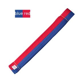 Simple Solid Color Taekwondo Belt Ribbon (Option: Blue And Red Belt-260cm)