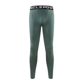 Quick-dry Pants Men's Bottoming Tights Trousers (Option: Army Green-XXXL)