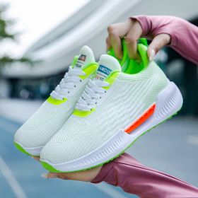 Men's Fashionable Breathable Casual Sports Mesh Shoes (Option: Green-42)