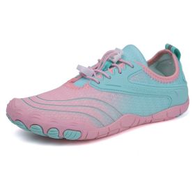 Beach Outdoor Dive Boots Fitness Swimming Cycling Hiking Shoes (Option: Pink-41)